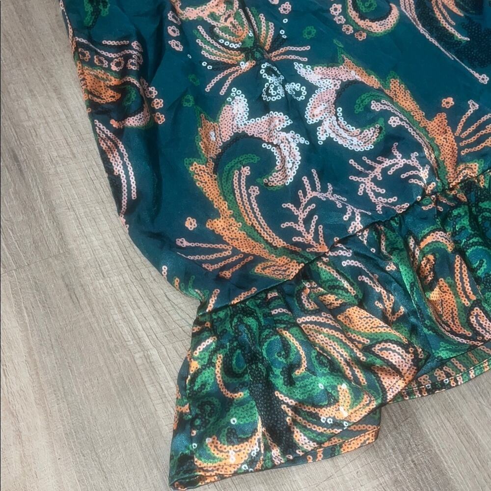 Floral Patterned Dress with Ruffle Hem - Picture 4 of 6